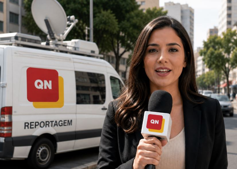 Reporter da Quanta Noticia em pauta jornalistica