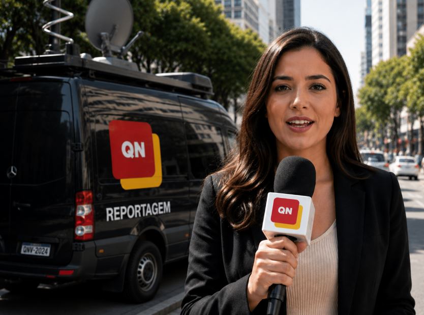 Reporter da Quanta Noticia em pauta jornalistica